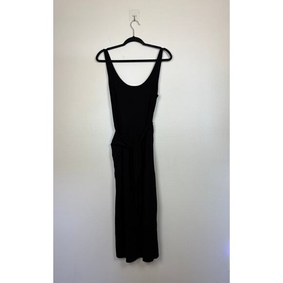 Reformation Kaila Tank Stretchy Scoop Neck Faux Wrap Front Slit Dress Medium - Picture 3 of 5